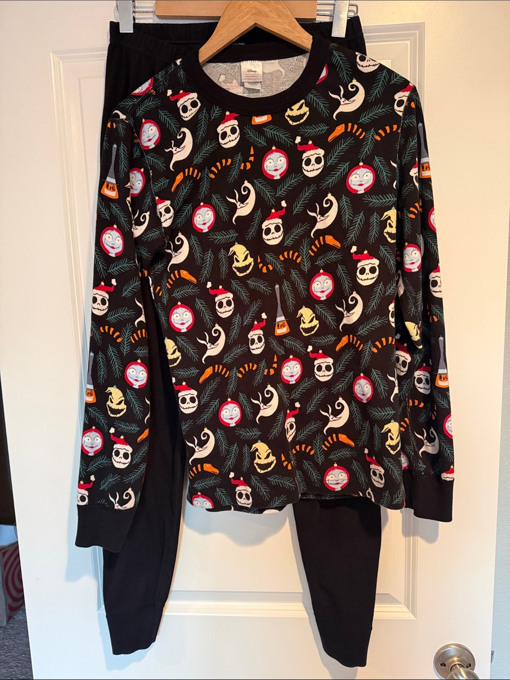 Disney Hanna Andersson Nightmare Before Christmas Long John Pajamas Adult Small